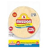 Mission Extra Thin Yellow Corn Tortillas, Small Soft Taco Size, 24 Count