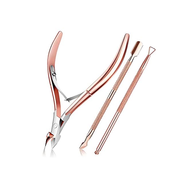Hautscheren mit Nagelhautschieber Set - Präzises Nagelhaut Knipser und Unter - Dead Skin Remover Scherenzange Langlebige…