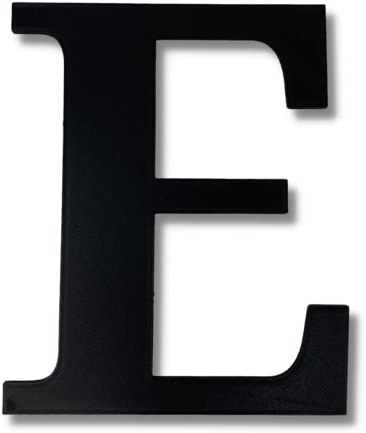 Alphabet Wall Sign Lettering - Decorative 3D Printed Home Sign - Personalize your Living Room and Bedroom Wall - Letter Symbol Wall Decor (E)
