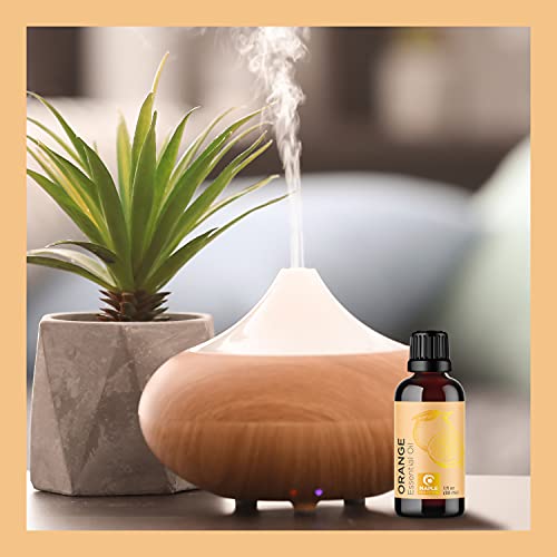Pure Sweet Orange Essential Oil - Cold Pressed Orange Oil Essential For Diffuser Humidifier And Skin Use - Aromatherapy Diffuser Oil And Cleansing Citrus Essential Oil For Hair Skin And Nails #TOP5