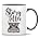 WRT002 - White Mug with Black Handle and Inner