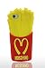 Huaxia Datacom New Fashion Chips Mcdonald 3D French Fries Silicone Protective Case for Apple iPhone 5 5S