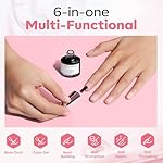 modelones Builder Gel for Nails, Jelly Pink 6 in One Nude Rubber Base Coat Strengthen Apex Building Extension Long Last Protect Soak Off Color Base Gel Manicure for Fragile Nails Art DIY Home Top Coat - Image 4