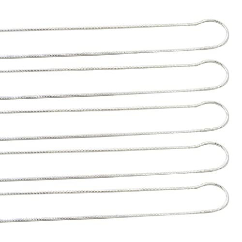 5 Pack Necklace Chain 925 Sterling Silver Necklace Snake Chains Bulk For Jewelry Making, 1.2 Mm 22 Inch #TOP30