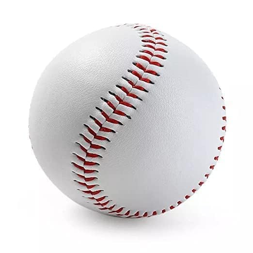 DESCTIDY Trainning Baseball Softball Practice Base Ball Soft White Outdoor Pack of 6 White 2