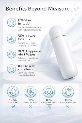 Image of Bebo Creations Portable Jet Spray for Toilet: Travel Essentials for Men & Women - Bidet Spray Gun, Portable Bidet, Hostel Essentials, Toilet Seat Sanitizer, Useful Gadgets for Home & Hygiene