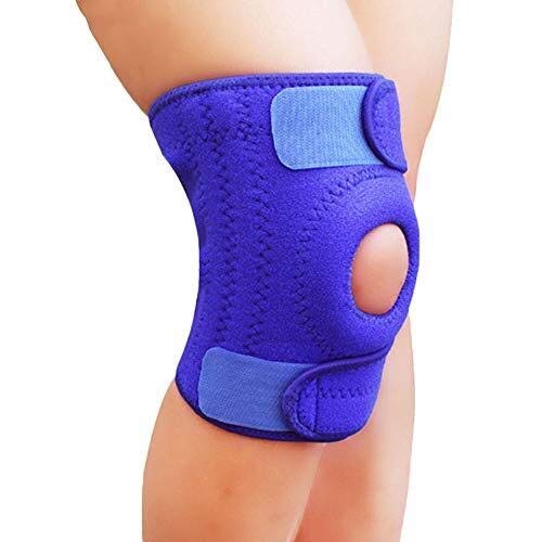 Ginocchiera incernierata Proteggi Ginocchio in Silicone di Grado Medico, Manicotto di Compressione Professionale per Ginocchiera, Ginocchiere Elastiche con Gel di Silicone e Supporto a Molla
