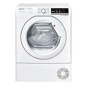 Hoover Next QDX H9A3TEM-84 Warmtepompdroger, 9 kg/A+++, slimme bediening met wifi + bluetooth/AquaVision-condenswaterreservoir met optische vulindicator, direct in de patrijspoort
