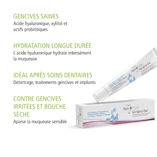 ApaCare Gingiva Gel Gencives Hyaluronique Aphtes Gingivite Xylitol 20ml – vue 3