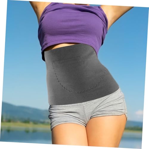 Faja lumbar con bolsillo de lana para soporte y calor miniatura 3