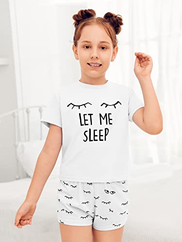 Image of Kingdenergy Girls Summer Cute Print Shorts Set T-Shirt and Short Pant 2 Piece Outfits Clothing Sets