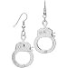 Cammy's handcuff Earrings - Silver Tone handcuff Jewelry