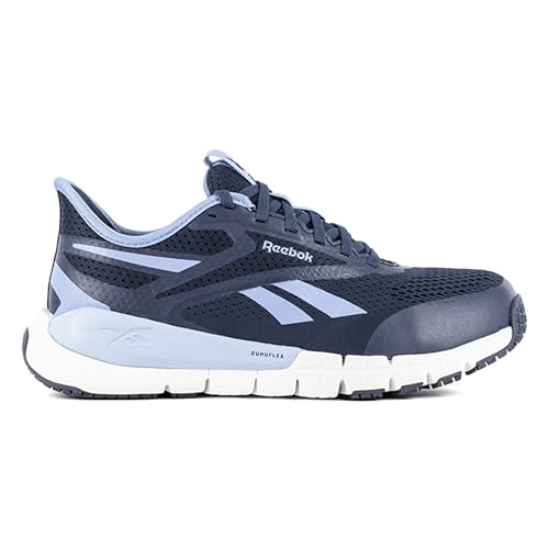 Reebok Reebok Work Women's Flex Trainer Work with Elevated Ease On/Off Navy and Sky Blue Composite Toe Shoe