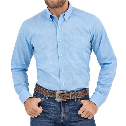 Wrangler Cody Johnson Blue Paisley Shirt