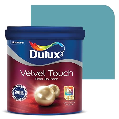 Image of Dulux Velvet Touch Pearl GLO Interior Emulsion Paint (4L, Riverboat Cruise) - Luxurious soft-sheen wall paint, highly durable, washable, rich, intense colors, with 6-year warranty