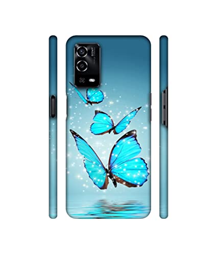 Image of Flying Butterflies Design 3D Printed Hard Back Case Cover for Oppo A55 4G