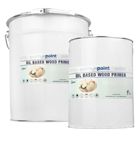 UK PAINT 5 Litres - Oil Based Wood Primer - White