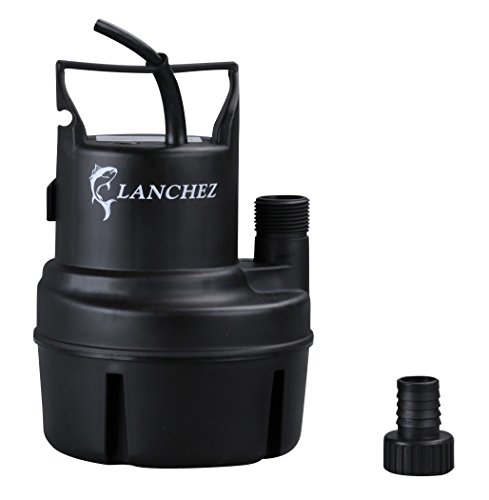Lanchez Q2007 1/6 HP Submersible Utility Pump Multi-Purpose Electric Water Transfer Pump