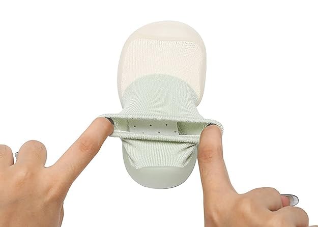 WEIRVI Kid's Multicolor Cotton and Silicon Rubber Shoes Cum Socks, Antislip Soft Sole Children's Shoes, Breathable Socks Shoes (Plain) 7 41ysVB+5OzL