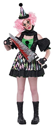 Déguisement de clown pour femme costume halloween psychopathe chic