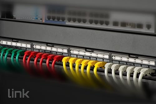 Panneau Patch 24 Portes LINK LKPV24R pour simplifier le câblage noir