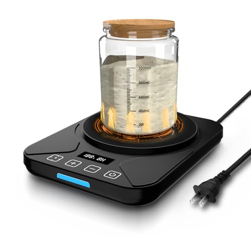 Sourdough Starter Warmer Mat - 24H Timer - Precise 1°F Therm...