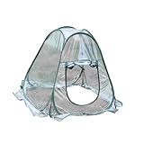 Toyvian Mini Gewächshaus aus PVC Tragbar und Zusammenklappbar Wetterfestes Pflanzenhaus für Garten...