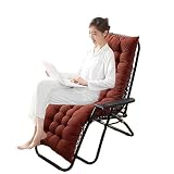 Cuscino per sedia da salotto da esterno, 48 x 125/155/170 cm, cuscino pieghevole per sdraio da giardino, elegante accessorio per mobili da giardino (colore: )