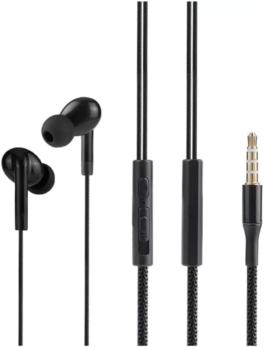 DαF - Delhi Audio Factory in Ear Wired Earphone with Mic, Deep Bass and Noise Reduction (Black