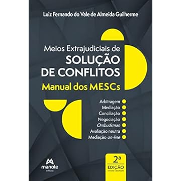 Capa do livro Meios Extrajudiciais de Solução de Conflitos: Manual dos MESCs