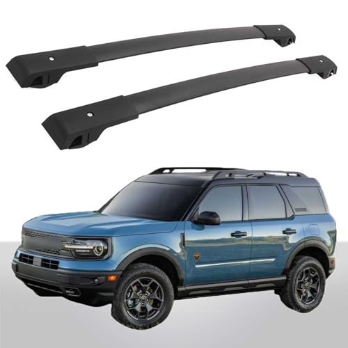 Cross Bar Roof Rack Fit for Ford Bronco Sport ON Road 2021-2023 Base & 2021-2026 Big Bend & 2021 Outer Banks & 2023 Heritage Edition & 2024-2026 Heritage& 2024 2025 Free Wheeling Crossbar Cargo Bar