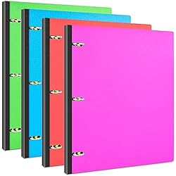 10-Pack Expanding Plastic Binder Dividers - 5-Tab Color Coded For Letter Size