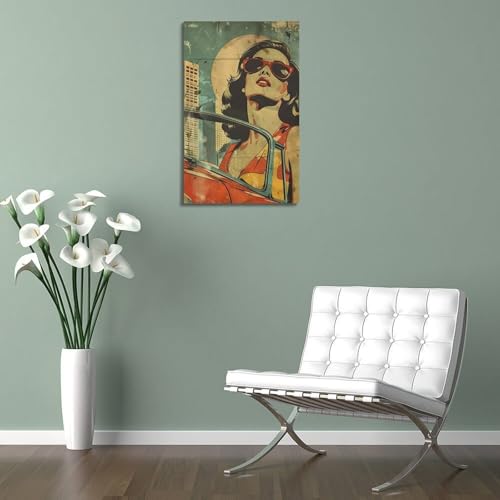 Impression toile vintage grand format pour habiller un mur vide - 5
