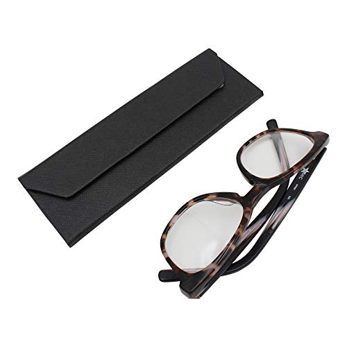 Image of Real Sic Glasses Case for Men and Women - Magnetic Folding Hard Shell Sunglass Holder - Inspired by Solid Color