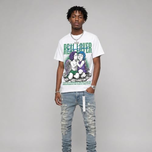 Image of DopeSkill Graphic Tee Streetwear Hip Hop Hypebeast Street Style Unisex T-Shirt Sneaker Colour Matching Shirts Real Lover