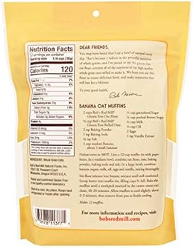 bob's red mill oatmeal ingredients