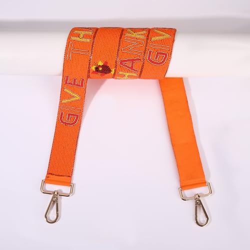 Image of NLCAC Beaded Purse Strap Replacement Crossbody Bag Strap Mardi Gras Valentines Day Holiday Crossbody Strap for Bags