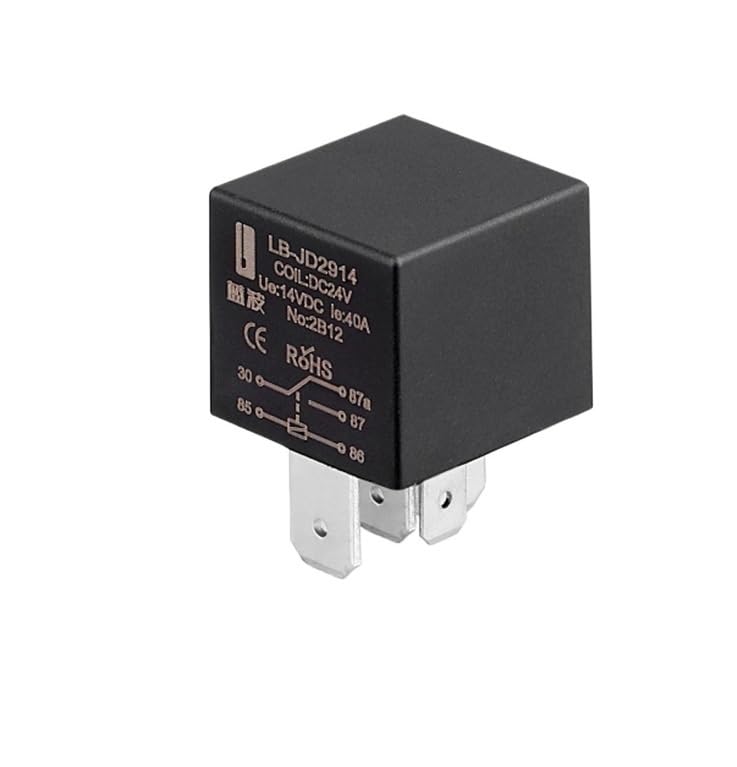 12V 24V Car Relay 4 Feet 5 Feet High Current 80A Waterproof Car Horn Start Headlight Modification(2914 (5p 24v-40A))