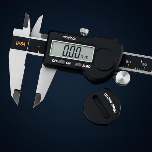 Image of Digital Vernier Caliper 150mm /6 Inch, Stainless Steel Electronic Caliper with LCD Display, 0.01mm Accuracy, Inch /MM Conversion, Precision Measuring Tool for DIY, Woodworking & Engineering