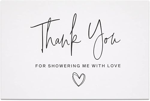 Miniatura 6 de All Ewired Up 30 tarjetas de agradecimiento por ducharme con amor, notas de agradecimiento para despedida de soltera, baby shower, boda, cualquier