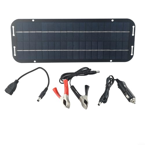 Feegow Kit de panneau solaire 60 W 12 V monocristallin hors réseau pour maisons, camping-cars, bateaux, chargeur de batterie solaire étanche