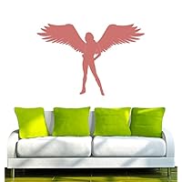 INDIGOS UG Wandtattoo 'Engel Fee' - 120x72 Cm, Braun, Selbstklebend - Deko Für Wohnzimmer, Kinderzimmer & Mehr