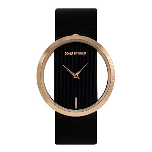 Image of Joker & Witch Faux Leather Minimal Transparent Dial Pu Analogue Watch For Women