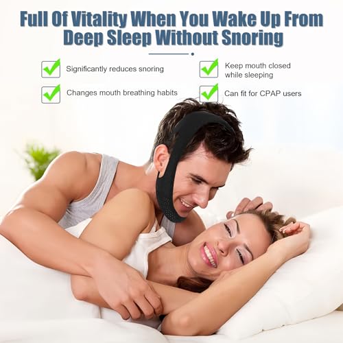 image for LUNIA Chin Strap for Sleeping - Anti Snoring Devices - Comfortable Sto