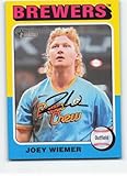 2024 Topps Heritage Baseball #56 Joey Wiemer SP Milwaukee Brewers Official MLB Trading Card (Stock Photo Shown, Card in Near Mint to Mint Condition)