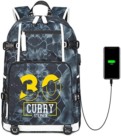 SC30 Basketball player multi-function backpack men & women travel backpack student schoolbag Fans schoolbag (yellow), large size