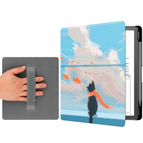 �n���h�X�g���b�v�t��2022 10.2�C���`Kindle Scribe�p�P�[�X - ���U�[�J�o�[ �I�[�g�X���[�v/�E�F�C�N Kindle Scribe�p(�L���b�c�h���[���Y)