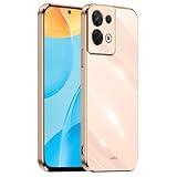 HONLEN Custodia per OPPO Reno8 Pro 5G (6.7" Inches), Cover Morbida in Silicone TPU, Design del Telaio Galvanico - Rosa