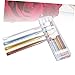 GOOHOCHY 8pcs Crystal Transparent Soft Bristle Toothbrushes for Adults Ergonomic Slip Handle for Travel and Home Use in Two Boxes