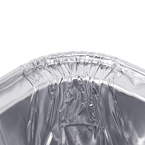 Fig & Leaf (30 Pack) Drip Pans Compatible with Weber Grills 6416 Pans - 13" x 9" x 2" l Heavy-Duty Aluminum Foil l Holds Meat, Dishes, Indirect Grill Cooking l Perfect for Smoker BBQ - Thumbnail 5